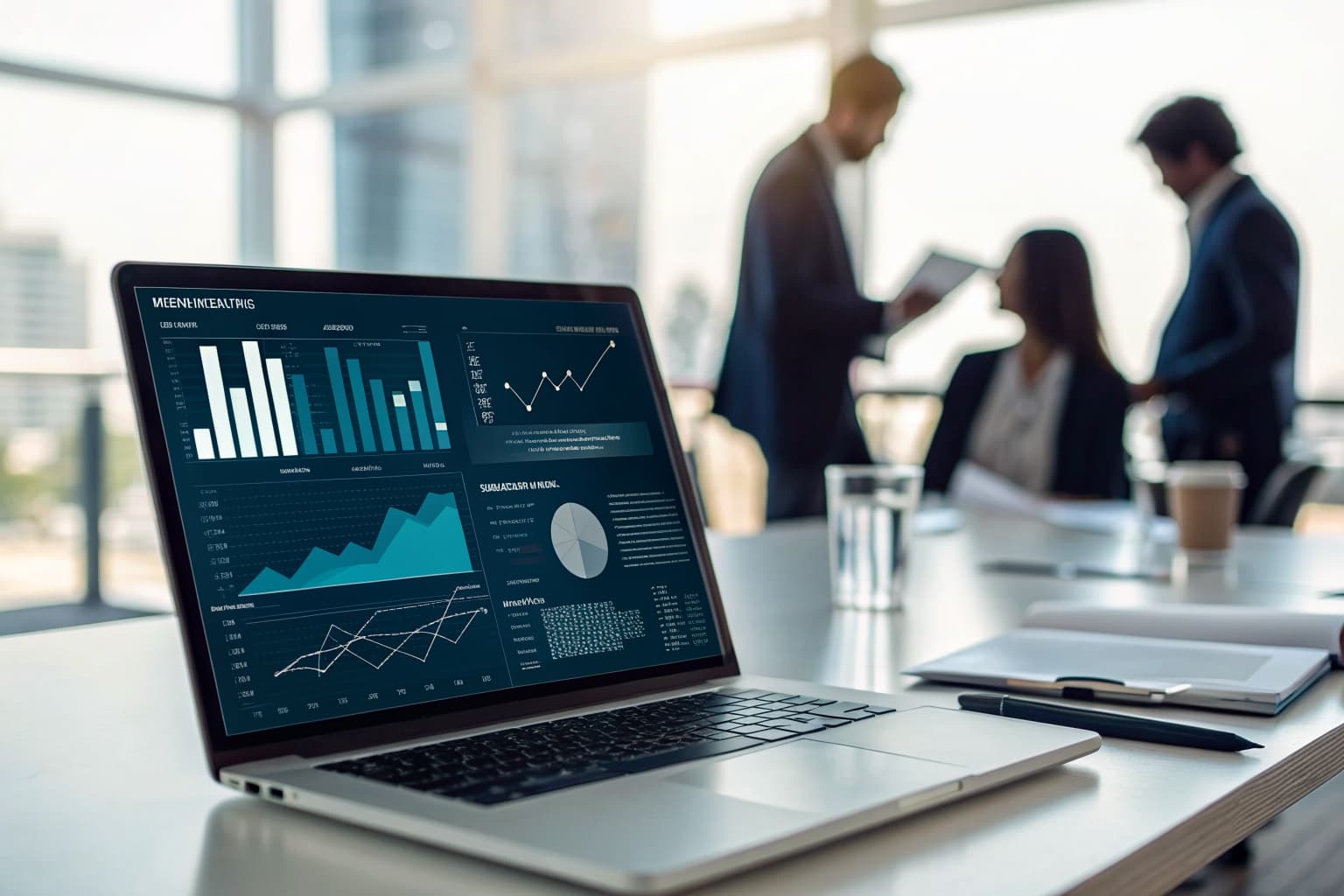 Analytics dashboard representing backlink strategy across different industries