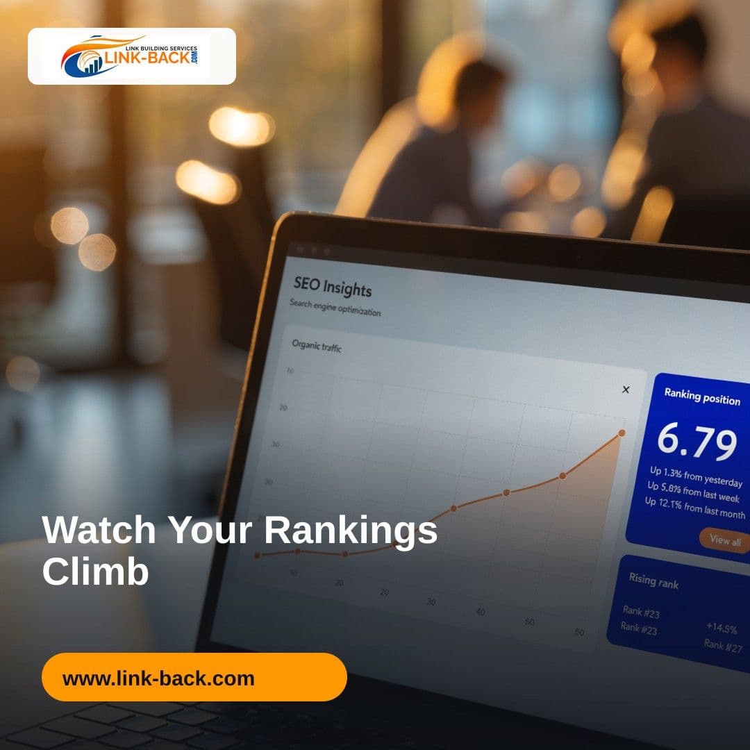 Watch Your Rankings Climb β LINK-BACK.com social media ad