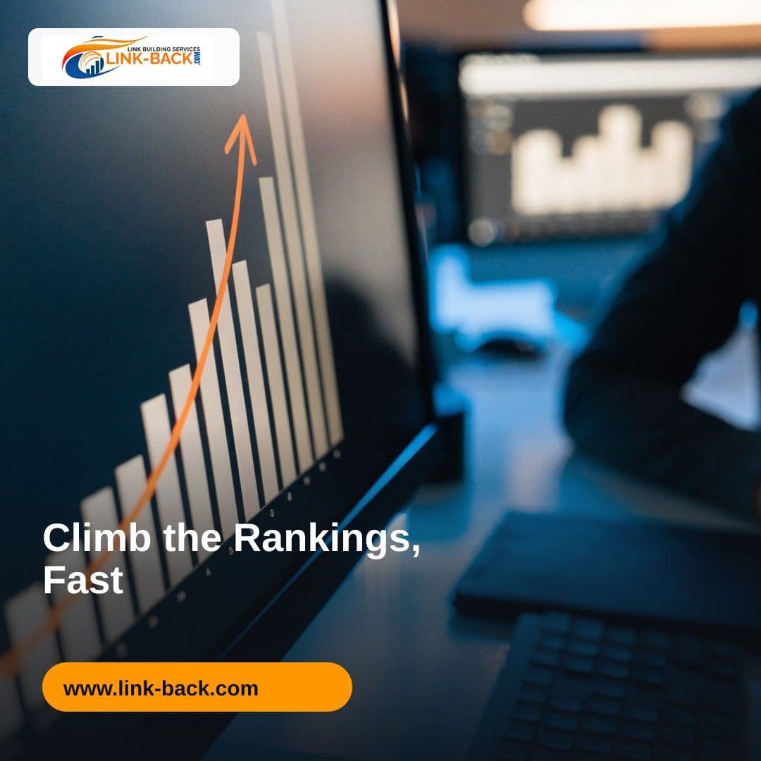 Climb the Rankings, Fast β LINK-BACK.com social media ad