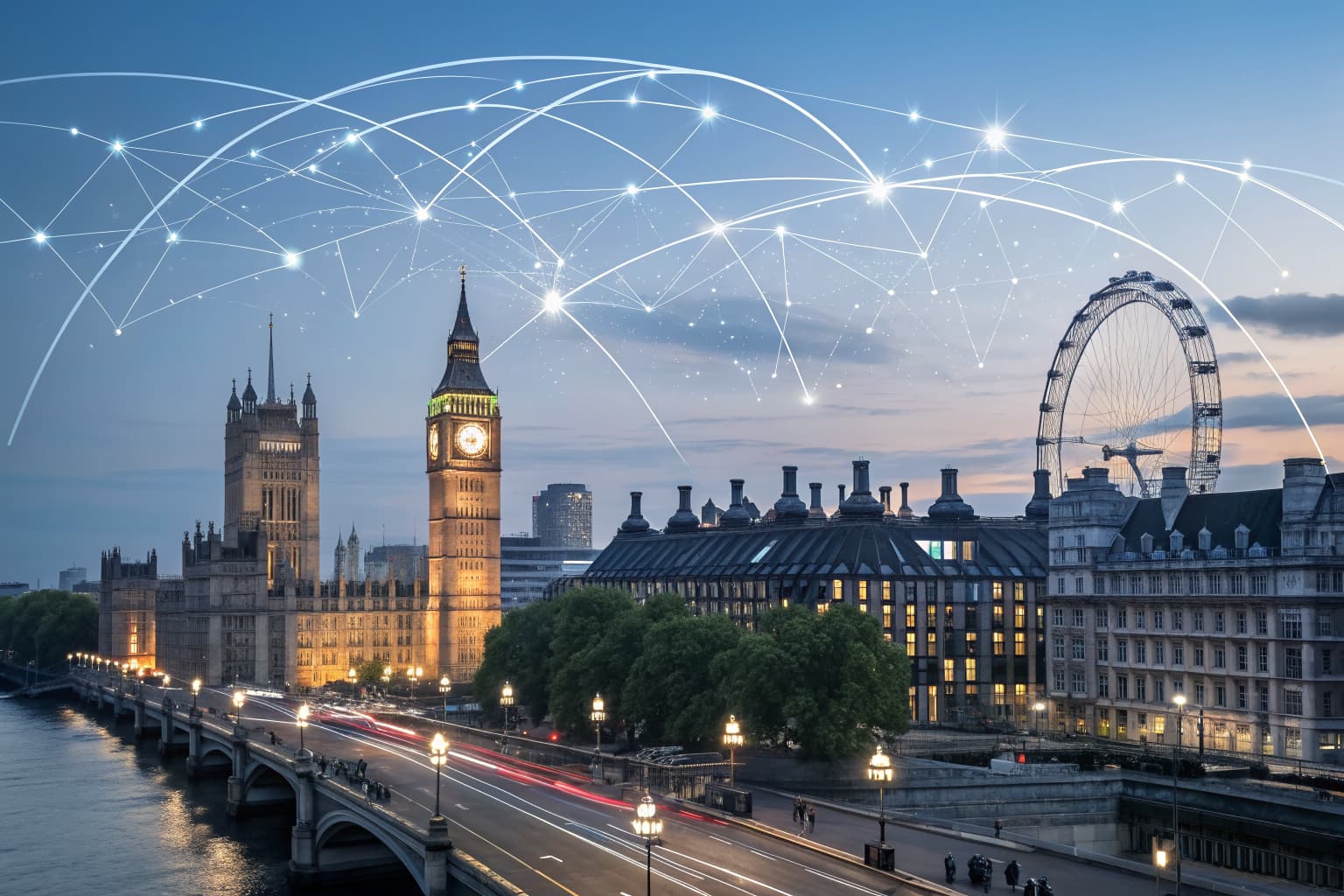 London cityscape representing UK link building and backlink placements for UK-based businesses